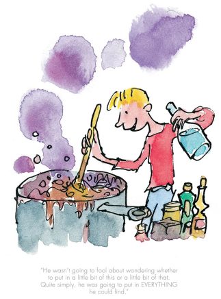 Quentin Blake/Roald Dahl, He put in everything he could find
