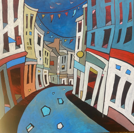Angela Annesley, High Street Bunting, Falmouth