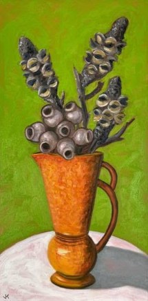 John Klein, Gumnuts and Banksia Pods in Crown Devon Jug