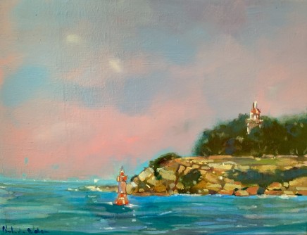 Belinda Wilson, Glimpse of Hornby Lighthouse, 2024