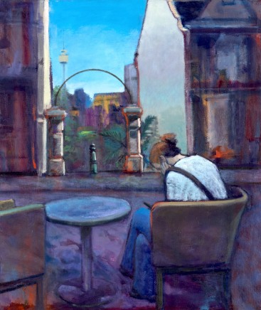 Sue MacLeod-Beere, Running Late, Butler Stairs, 2024