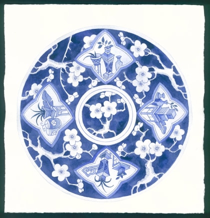 Gabby Malpas, Blue Plate 2-Ching Chong series, 2024