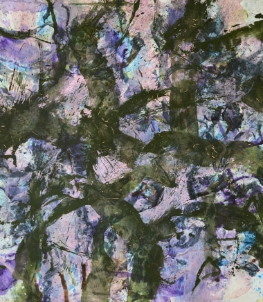 Just Between Us, April 2025 Synthetic polymers, earth and hay on canvas 175cm x 152cm AUD $17,500 inc GST