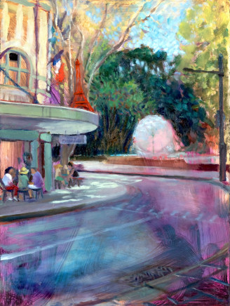 Sue MacLeod-Beere, French Corner, Café de la Fontaine, 2025