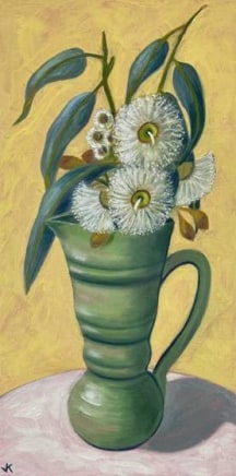 John Klein, Gum Blossoms in Lovatt’s Pottery England Jug