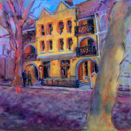 Sue MacLeod-Beere, Yellow House, Plein air, 2024