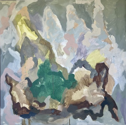 Mary Porter AustralianMoss Aura, 2025 Signed, dated verso Oil on canvas 64 x 64cm