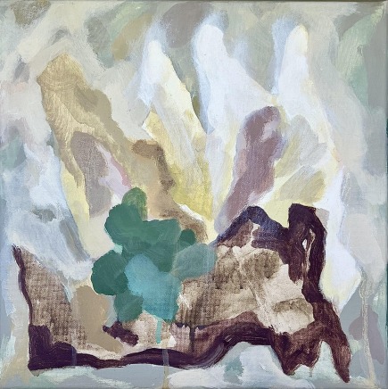 Mary Porter AustralianMoss aura, 2025 Signed, dated verso Oil on canvas 32 x 32cm