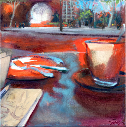 Sue MacLeod-Beere, Cafe Sketch Study, 2024