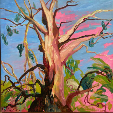Joanna Cole b.1972- SA; Lives and works in Sydney, NSWAt the Setting of the Sun, 2023 Signed lower right Oil on linen 105 x 105cm