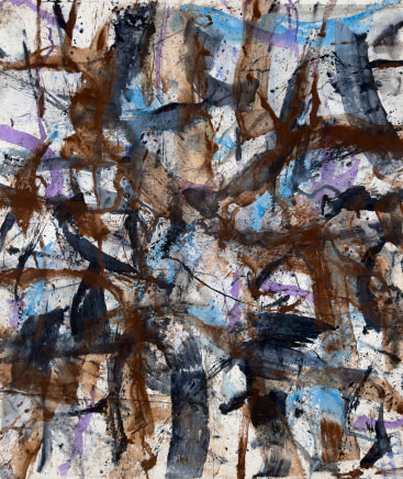 Feels Like Minus Nine, July 2025 Synthetic polymer, earth and hay on canvas 205cm x 173cm AUD $19,900 inc GST