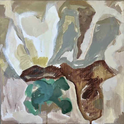 Mary Porter AustralianMoss bomb, 2025 Signed, dated verso Oil on canvas 32 x 32cm