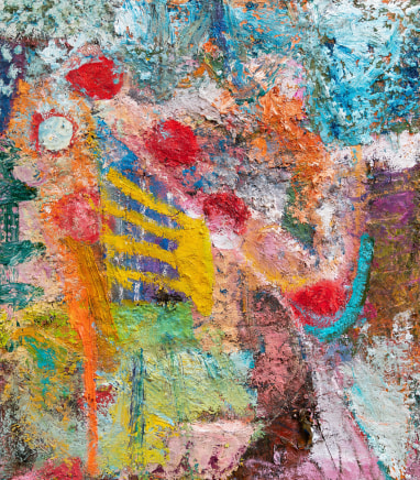 Edward Inchbold b.1995, Australia The Scarf, 2025 Signed, dated and titled verso Oil and wax on canvas 75cm x 61cm Courtesy of Stella Downer Fine Art, Sydney