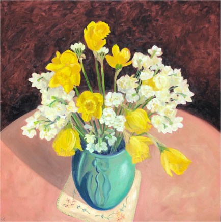 John Klein, Daffodils and Jonquils in Arts and Crafts Vase, 2020