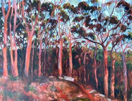 Kate Gradwell b. 1972- UK, Australia Afterglow, 2021 Lower right Acrylic on panel 62 x 81cm