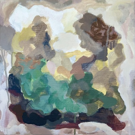 Mary Porter AustralianComfort of moss, 2025 Signed, dated verso Oil on canvas 32 x 32cm