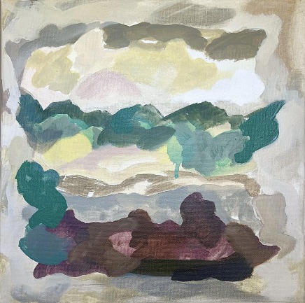 Mary Porter AustralianMoss sandwich, 2025 Signed, dated verso Oil on canvas 32 x 32cm