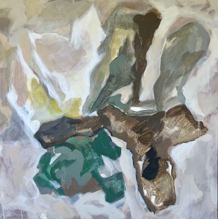 Mary Porter AustralianMoss bomb, 2025 Signed, dated verso Oil on canvas 64 x 64cm