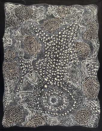 Jorna Newberry b. 1959 - Angus Downs, NTNgintaka, 2022 Cat #: JNKM3 Acrylic on linen 71 x 55 cm
