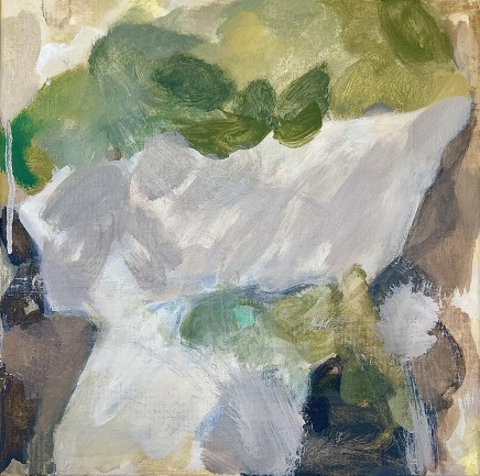 Mary Porter AustralianMoss bowl, 2025 Signed. dated verso Oil on canvas 32 x 32cm