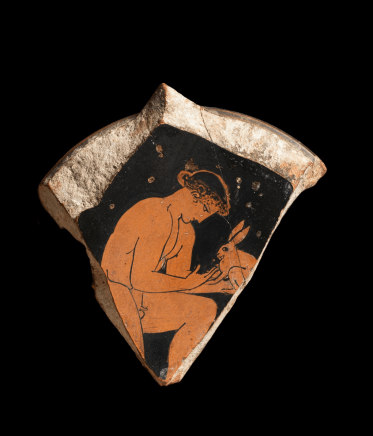 Greek red-figure fragment, Attributed to the Eretria Painter, Athens, 440-430 BC