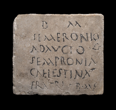 Roman epitaph, 2nd-3rd century AD