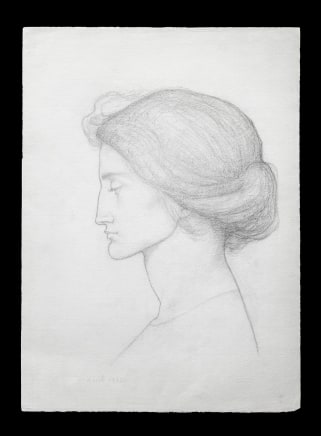 Suzanne Fabry, Portrait of a woman in profile, 1922