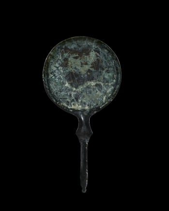 Etruscan mirror with Dioscuri, c.3rd-2nd century BC