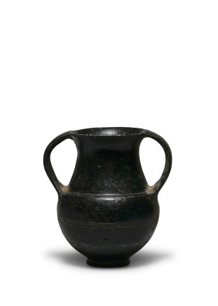 Etruscan bucchero ware amphora, Last quarter of the 7th century BC