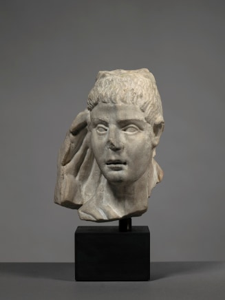 Roman fragment with the head of a man, c.2nd century AD