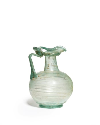 72. Roman trefoil-lipped jug with trailing, 4th century AD