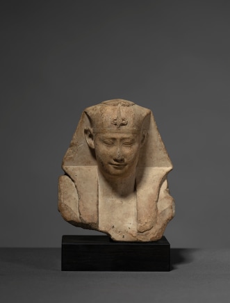 Egyptian sculptor’s model of a royal bust, Late Dynastic Period, 30th Dynasty-Ptolemaic Period, c.380-30 BC