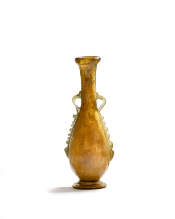 50. Roman bottle with ribbon handles, Syro-Palestinian, 3rd-4th centuries AD
