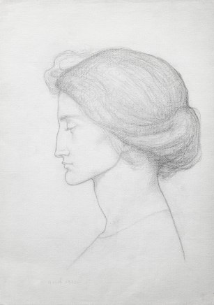 Suzanne Fabry, Portrait of a woman in profile, 1922