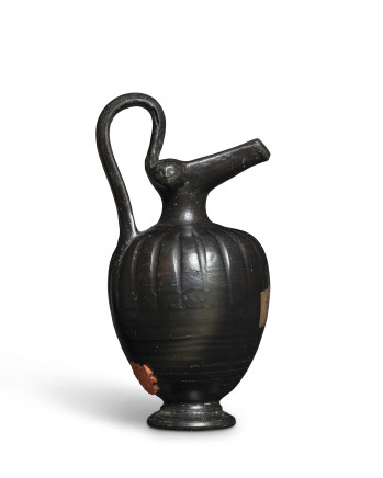 Greek black glaze oinochoe, Italy, c.4th-3rd century BC