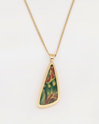 175. Roman glass fragment pendant, c. late 1st century BC-early 1st century AD