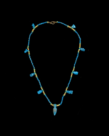 56. Egyptian bead necklace, New Kingdom-Late Dynastic Period, c.1550-300 BC