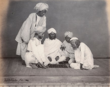 Charles Shepherd and Arthur Robertson, Muslim men playing chess, c.1860-3