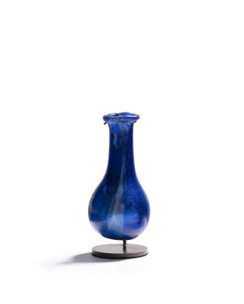 65. Roman marbled perfume flask, 1st century AD