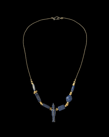 Egyptian bead necklace, A variety of dates for the different beads, from Early-Late Dynastic Period, c.2600-332 BC