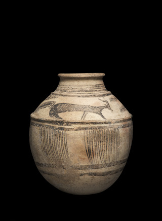 Elamite jar with goats and palms, Iran, Susa region, mid 3rd millennium BC