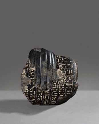 Egyptian healing block statue fragment, Late Dynastic Period, c. 4th century BC