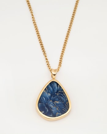 177. Hellenistic glass fragment pendant, 2nd-mid 1st century BC