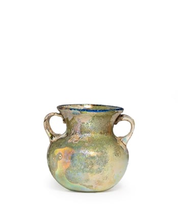 17. Roman amphoriskos with brilliant iridescence, c.3rd-4th century AD