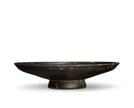 Greek black-glaze footed dish, Italy, 3rd-2nd century BC