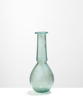 127. Roman clear blue bottle, 1st-2nd century AD