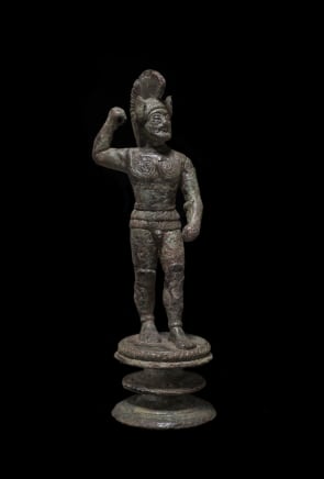Etruscan warrior from a candelabra, Mid 5th century BC