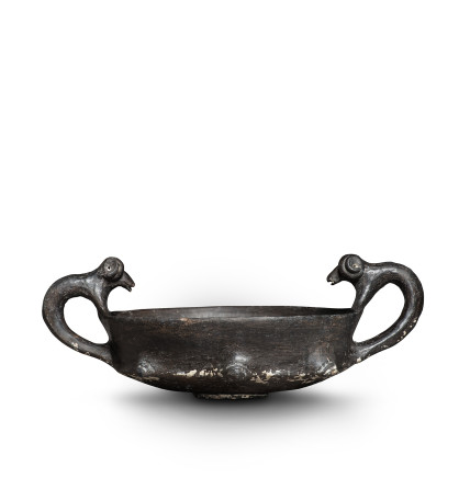 Villanovan kantharos with rams, Etruria, 7th century BC