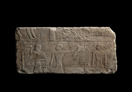 Egyptian relief of an offering scene, Old Kingdom, 5th Dynasty, c.2494–2345 BC