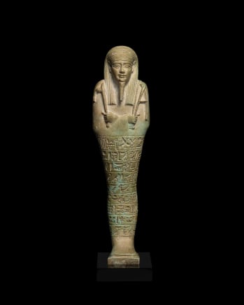 Egyptian shabti for Pa-khaas, Late Dynastic Period, 30th Dynasty, c.380-343 BC